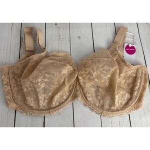 Freya Offbeat Side Support Underwire Lace Bra Natural Beige 36J 36GG B013